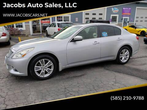 2013 Infiniti G37 Sedan for sale at Jacobs Auto Sales, LLC in Spencerport NY