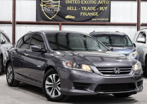 2015 Honda Accord for sale at United Exotic Auto in Houston TX