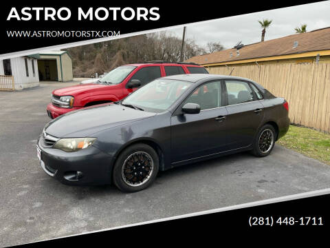 2010 Subaru Impreza for sale at ASTRO MOTORS in Houston TX