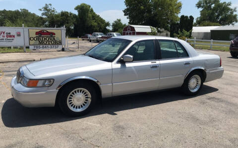 1998 Mercury Grand Marquis for sale at Cordova Motors in Lawrence KS