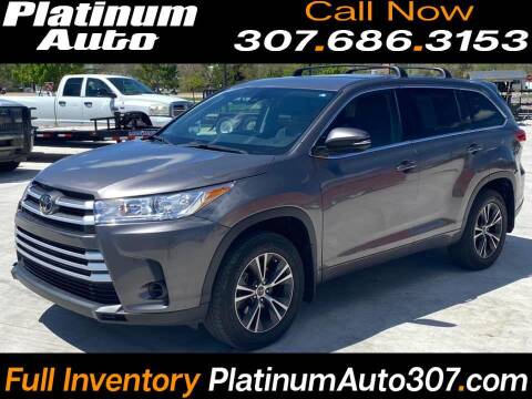 2017 Toyota Highlander for sale at Platinum Auto in Gillette WY