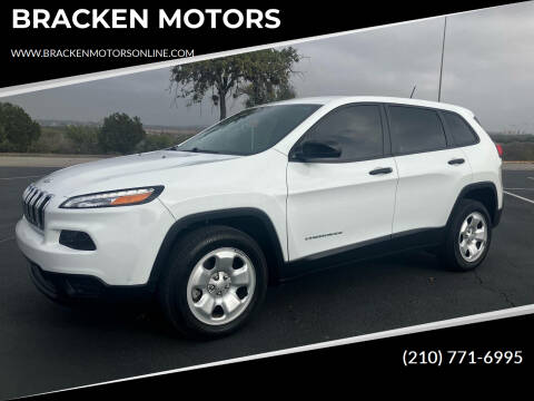 2017 Jeep Cherokee for sale at BRACKEN MOTORS in San Antonio TX