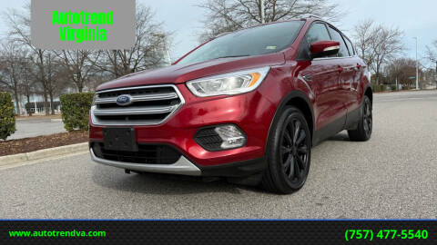 2017 Ford Escape for sale at Autotrend Virginia in Virginia Beach VA