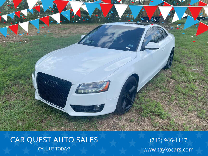 2012 Audi A5 for sale at CAR QUEST AUTO SALES in Houston TX
