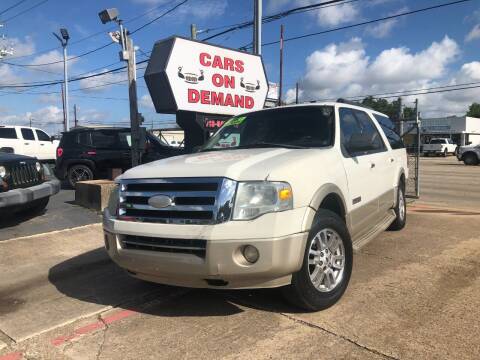 2008 Ford Expedition EL for sale at Cars On Demand 3 in Pasadena TX