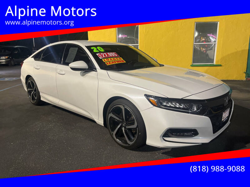 2020 Honda Accord for sale at Alpine Motors in Van Nuys CA