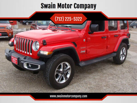 2020 Jeep Wrangler Unlimited for sale at Swain Motor Company in Cherokee IA