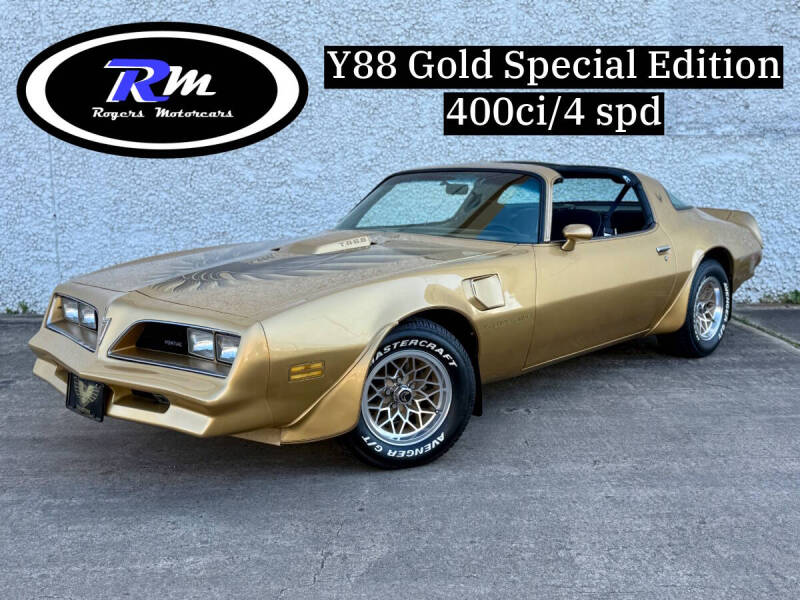 1978 Pontiac Firebird Trans Am for sale at ROGERS MOTORCARS in Houston TX