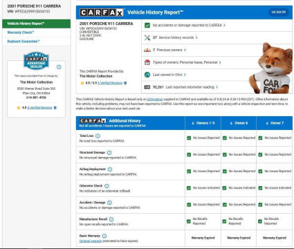 2001 Porsche 911 Carrera