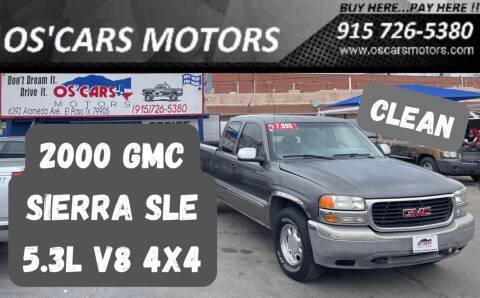 2000 GMC Sierra 1500 for sale at Os'Cars Motors in El Paso TX