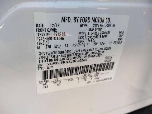 2018 Lincoln MKX Select