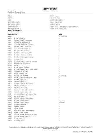 2019 BMW X3 xDrive30i
