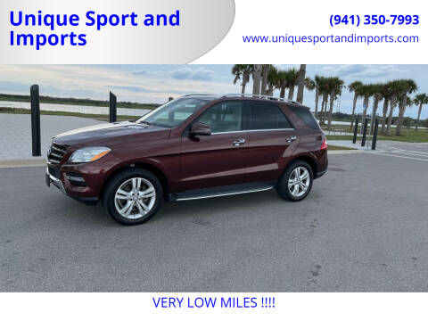 2013 Mercedes-Benz M-Class for sale at Unique Sport and Imports in Sarasota FL