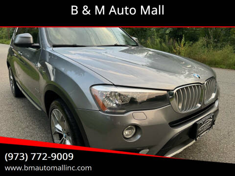 2017 BMW X3 for sale at B & M Auto Mall in Clifton NJ