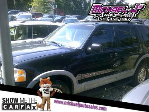 2002 Ford Explorer for sale at MICHAEL J'S AUTO SALES in Cleves OH