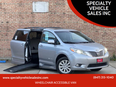 2015 Toyota Sienna for sale at SPECIALTY VEHICLE SALES INC in Skokie IL