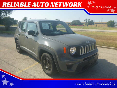 2020 Jeep Renegade for sale at RELIABLE AUTO NETWORK in Arlington TX