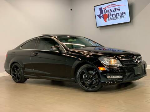 2014 Mercedes-Benz C-Class for sale at Texas Prime Motors in Houston TX
