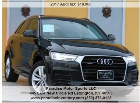2017 Audi Q3 for sale at Paradise Motor Sports LLC in Lexington KY