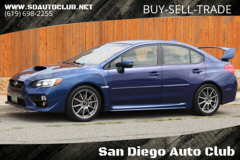 2015 Subaru WRX for sale at San Diego Auto Club in Spring Valley CA