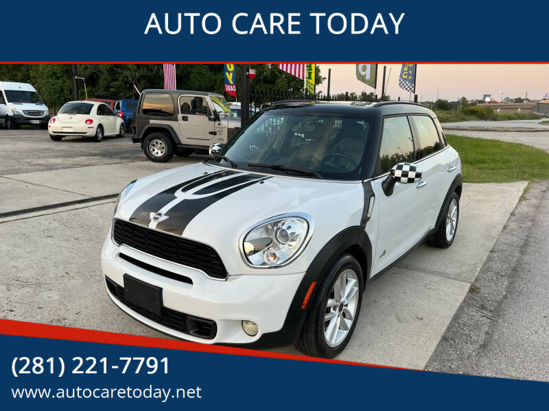 2012 MINI Cooper Countryman for sale at AUTO CARE TODAY in Spring TX