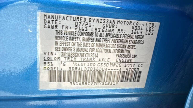 2021 Nissan Sentra SV