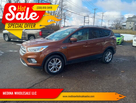 2017 Ford Escape for sale at MEDINA WHOLESALE LLC in Wadsworth OH