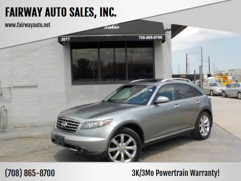 2007 Infiniti FX35 for sale at FAIRWAY AUTO SALES, INC. in Melrose Park IL