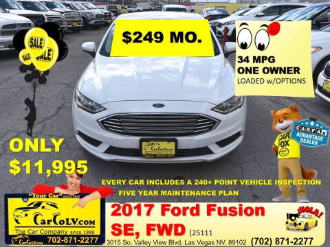 2017 Ford Fusion for sale at The Car Company - 249 monthly payments in Las Vegas NV