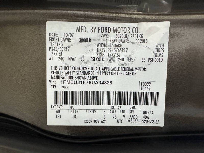 2008 Ford Explorer Sport Trac XLT