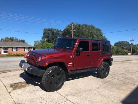 2010 Jeep Wrangler Unlimited for sale at E Motors LLC in Anderson SC