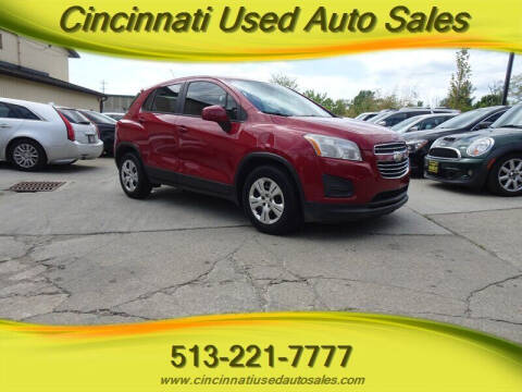 2015 Chevrolet Trax for sale at Cincinnati Used Auto Sales in Cincinnati OH