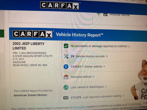 2002 Jeep Liberty Limited