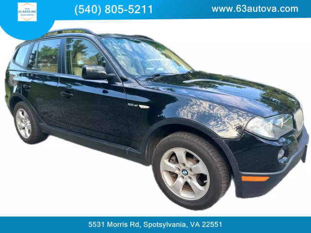 2008 BMW X3 for sale at 63 Auto Inc in Spotsylvania, VA