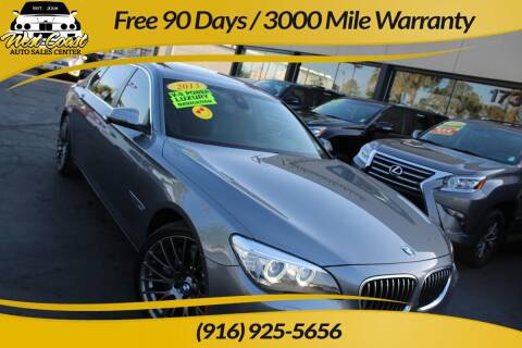 2013 BMW 7 Series for sale at West Coast Auto Sales Center in Sacramento CA