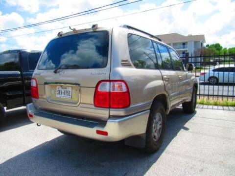 2000 Lexus LX 470 for sale at AUTO VALUE FINANCE INC in Houston TX