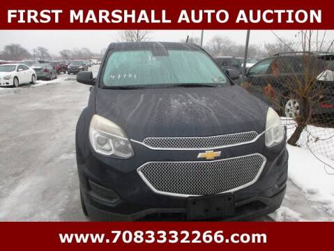 2016 Chevrolet Equinox for sale at First Marshall Auto Auction in Harvey IL