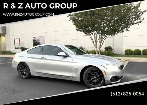 2016 BMW 4 Series for sale at R & Z AUTO GROUP in Austin TX