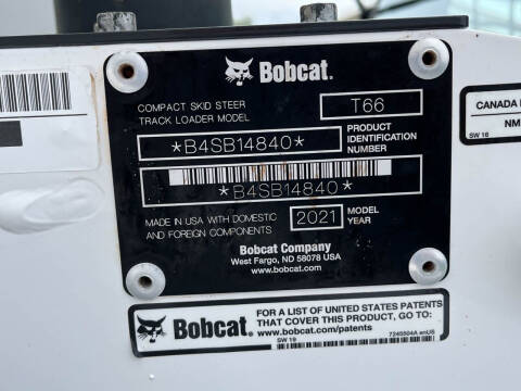 2021 Bobcat T66