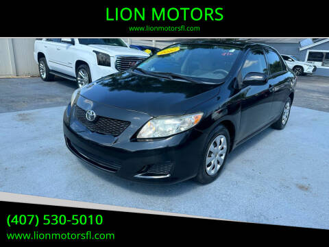 2010 Toyota Corolla for sale at LION MOTORS in Orlando FL