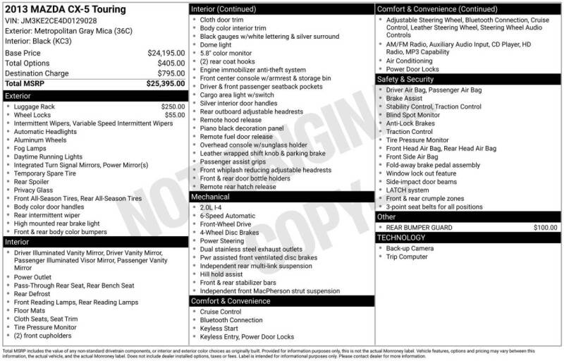 2013 Mazda CX-5 Touring