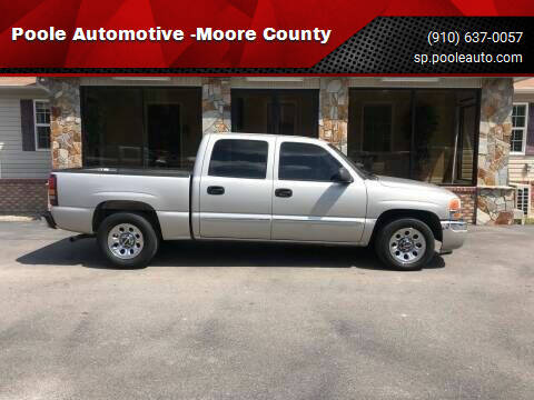 2007 GMC Sierra 1500 Classic for sale at Poole Automotive -Moore County in Aberdeen NC