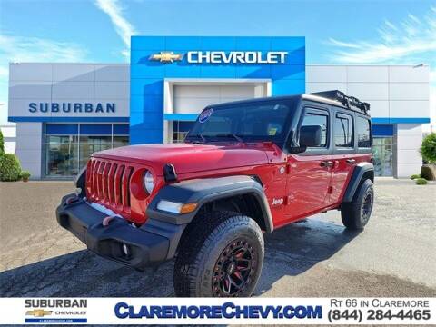2020 Jeep Wrangler Unlimited for sale at CHEVROLET SUBURBANO in Claremore OK