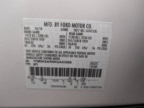 2019 Ford Explorer Police Interceptor Utility