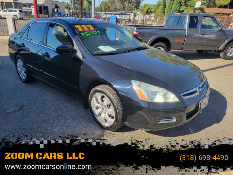 2007 Honda Accord for sale at ZOOM CARS LLC in Sylmar CA