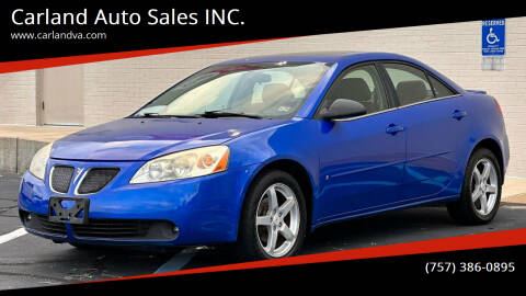 2006 Pontiac G6 for sale at Carland Auto Sales INC. in Portsmouth VA