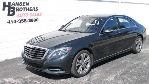 2015 Mercedes-Benz S-Class for sale at HANSEN BROTHERS AUTO SALES in Milwaukee WI