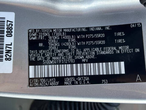 2015 Toyota Sequoia Platinum