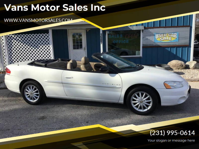 2002 Chrysler Sebring for sale at Vans Motor Sales Inc in Traverse City MI