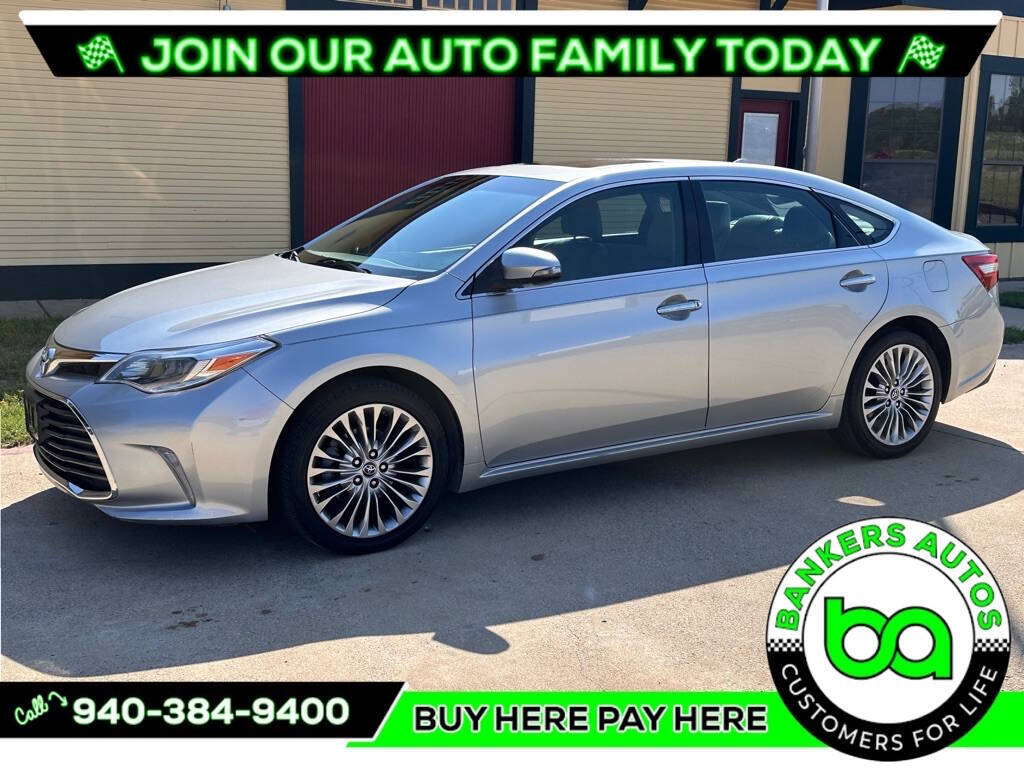 2016 Toyota Avalon for sale at BANKERS AUTOS in Denton, TX